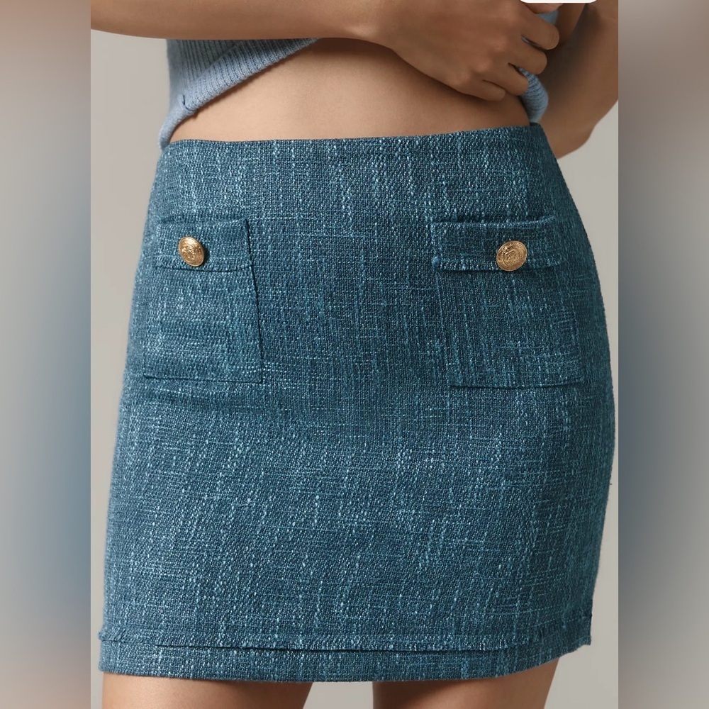 bishop + young Parker Tweed Mini Skirt NWT!